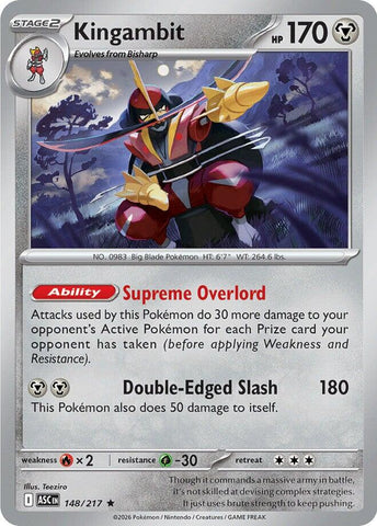 Kingambit (148/217) [Mega Evolution: Ascended Heroes] - The Mythic Store | 24h Order Processing
