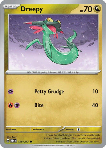 Dreepy (158/217) [Mega Evolution: Ascended Heroes] - The Mythic Store | 24h Order Processing