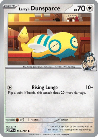 Larry's Dunsparce (163/217) [Mega Evolution: Ascended Heroes] - The Mythic Store | 24h Order Processing