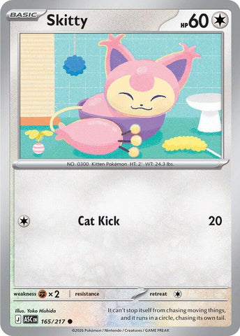 Skitty (165/217) [Mega Evolution: Ascended Heroes] - The Mythic Store | 24h Order Processing
