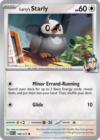 Larry's Starly (168/217) [Mega Evolution: Ascended Heroes] - The Mythic Store | 24h Order Processing