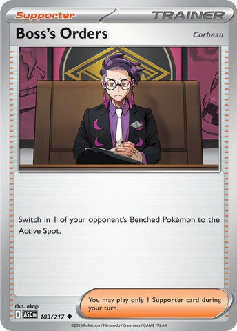 Boss's Orders [Corbeau] - 183/217 [Mega Evolution: Ascended Heroes] - The Mythic Store | 24h Order Processing