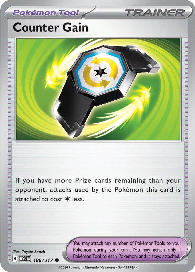 Counter Gain (186/217) (Reverse Holo) [Mega Evolution: Ascended Heroes] - The Mythic Store | 24h Order Processing