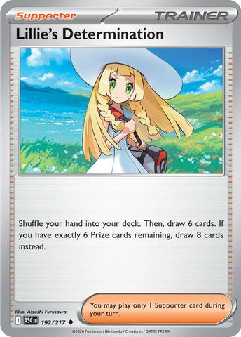 Lillie's Determination (192/217) [Mega Evolution: Ascended Heroes] - The Mythic Store | 24h Order Processing