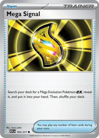 Mega Signal (193/217) [Mega Evolution: Ascended Heroes] - The Mythic Store | 24h Order Processing