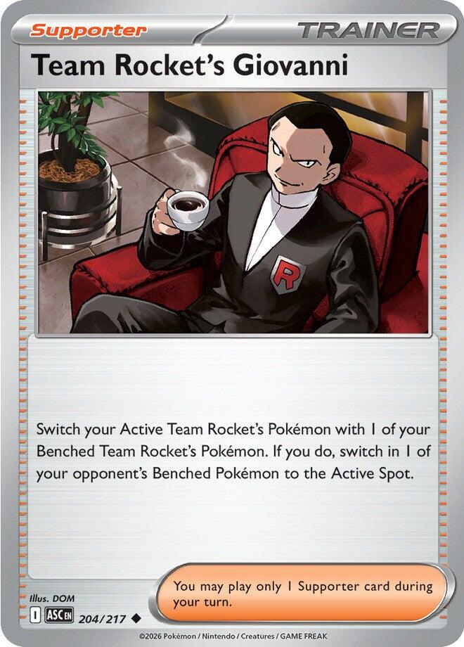 Team Rocket's Giovanni (204/217) [Mega Evolution: Ascended Heroes] - The Mythic Store | 24h Order Processing