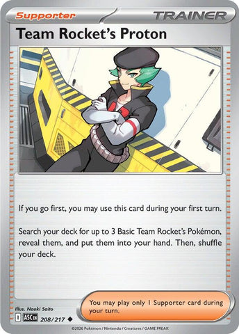 Team Rocket's Proton (208/217) [Mega Evolution: Ascended Heroes] - The Mythic Store | 24h Order Processing