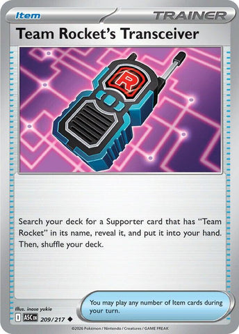 Team Rocket's Transceiver (209/217) [Mega Evolution: Ascended Heroes] - The Mythic Store | 24h Order Processing