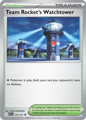 Team Rocket's Watchtower (210/217) [Mega Evolution: Ascended Heroes] - The Mythic Store | 24h Order Processing