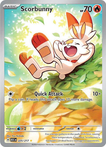 Scorbunny (225/217) [Mega Evolution: Ascended Heroes] - The Mythic Store | 24h Order Processing
