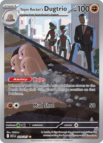Team Rocket's Dugtrio (239/217) [Mega Evolution: Ascended Heroes] - The Mythic Store | 24h Order Processing