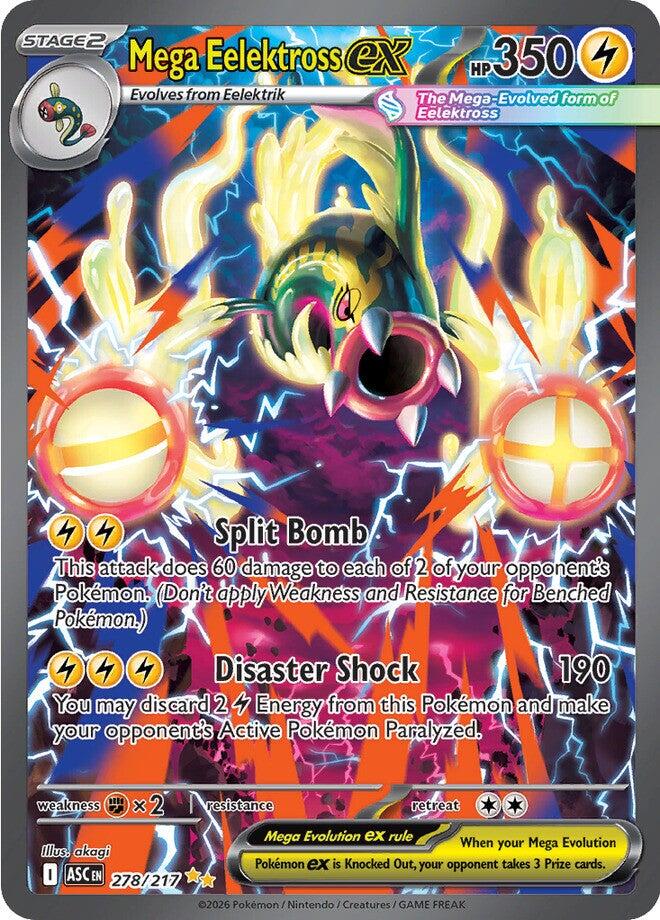 Mega Eelektross ex (278/217) [Mega Evolution: Ascended Heroes] - The Mythic Store | 24h Order Processing