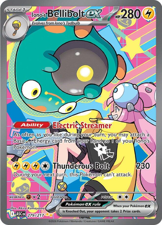 Iono's Bellibolt ex (279/217) [Mega Evolution: Ascended Heroes] - The Mythic Store | 24h Order Processing