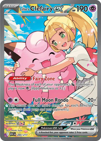 Lillie's Clefairy ex (280/217) [Mega Evolution: Ascended Heroes] - The Mythic Store | 24h Order Processing