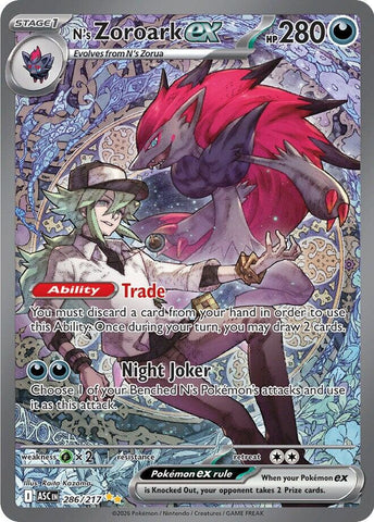N's Zoroark ex (286/217) [Mega Evolution: Ascended Heroes] - The Mythic Store | 24h Order Processing