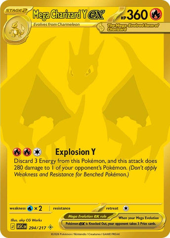 Mega Charizard Y ex (294/217) [Mega Evolution: Ascended Heroes] - The Mythic Store | 24h Order Processing