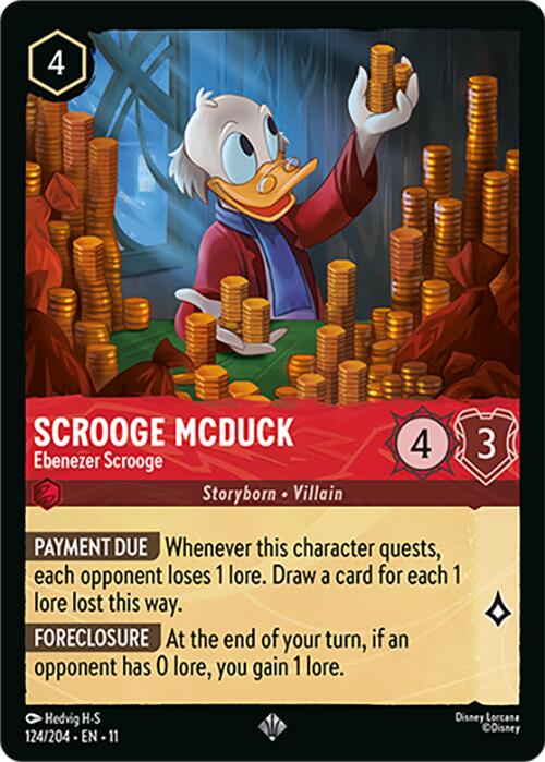 Scrooge McDuck - Ebenezer Scrooge (124/204) [Winterspell] - The Mythic Store | 24h Order Processing