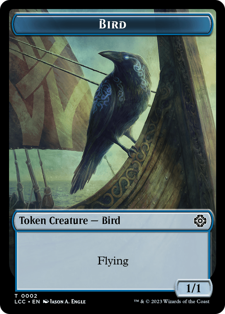Bird // Merfolk (0003) Double-Sided Token [The Lost Caverns of Ixalan Commander Tokens] - The Mythic Store | 24h Order Processing