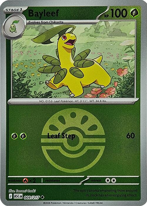 Bayleef (009/217) (Friend Ball) [Mega Evolution: Ascended Heroes] - The Mythic Store | 24h Order Processing