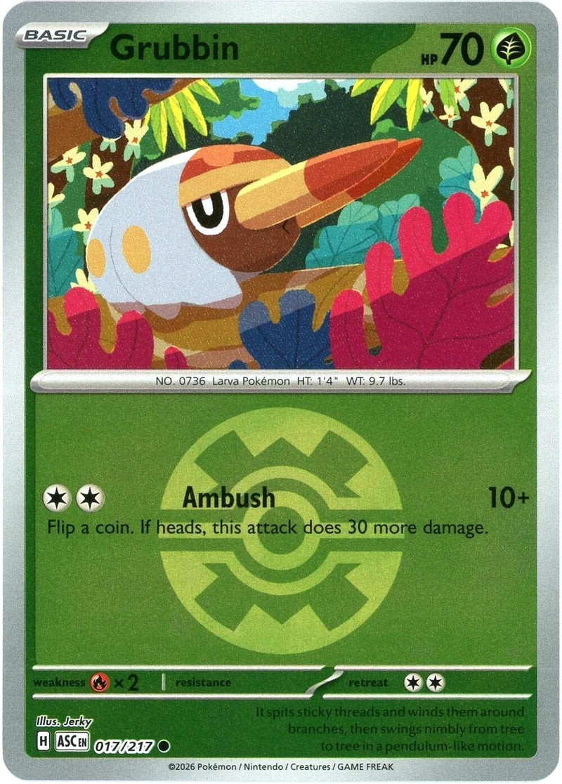 Grubbin (017/217) (Quick Ball) [Mega Evolution: Ascended Heroes] - The Mythic Store | 24h Order Processing