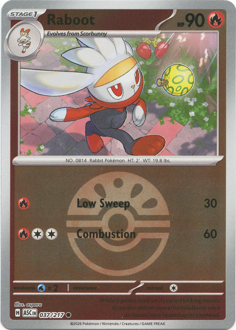 Raboot (037/217) (Friend Ball) [Mega Evolution: Ascended Heroes] - The Mythic Store | 24h Order Processing