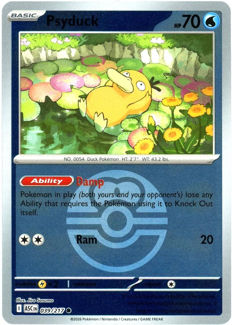 Psyduck (039/217) (Love Ball) [Mega Evolution: Ascended Heroes] - The Mythic Store | 24h Order Processing