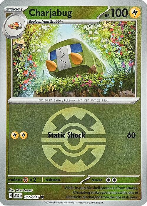 Charjabug (065/217) (Quick Ball) [Mega Evolution: Ascended Heroes] - The Mythic Store | 24h Order Processing