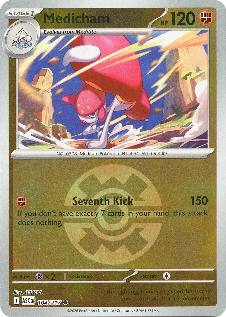 Medicham (104/217) (Quick Ball) [Mega Evolution: Ascended Heroes] - The Mythic Store | 24h Order Processing
