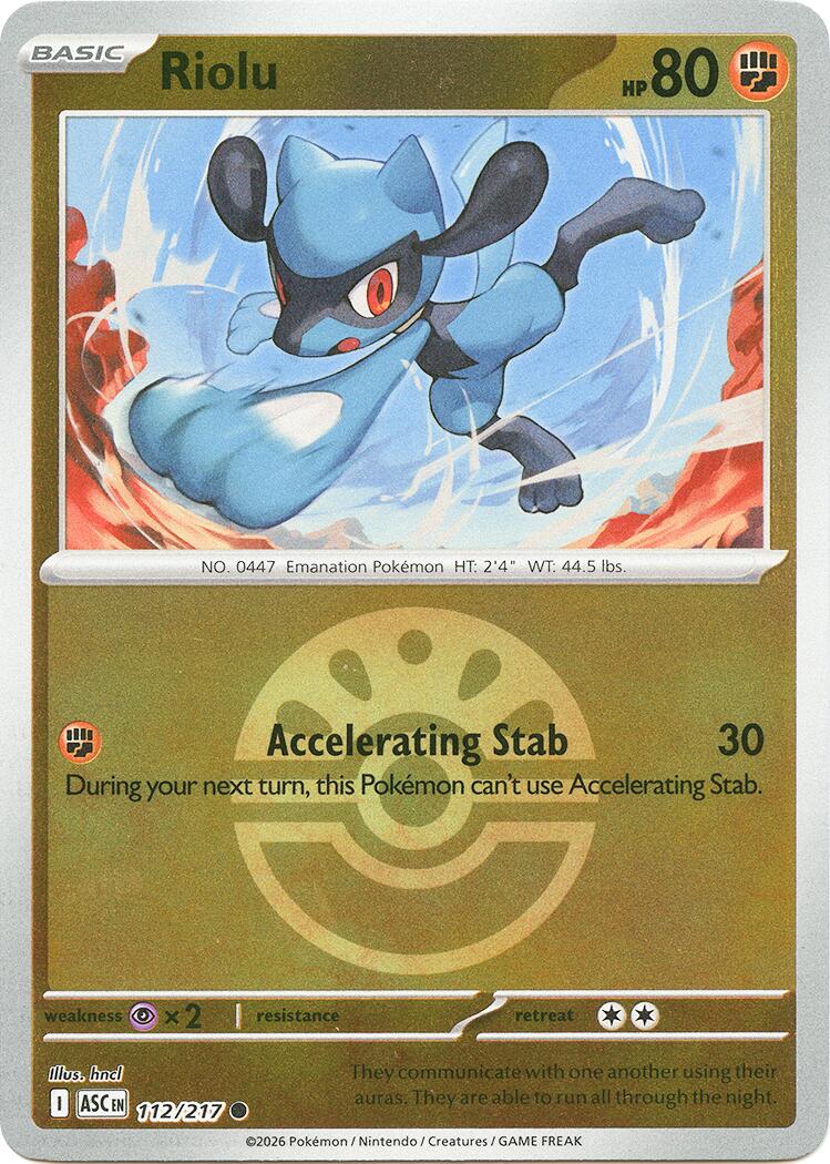 Riolu (112/217) (Friend Ball) [Mega Evolution: Ascended Heroes] - The Mythic Store | 24h Order Processing