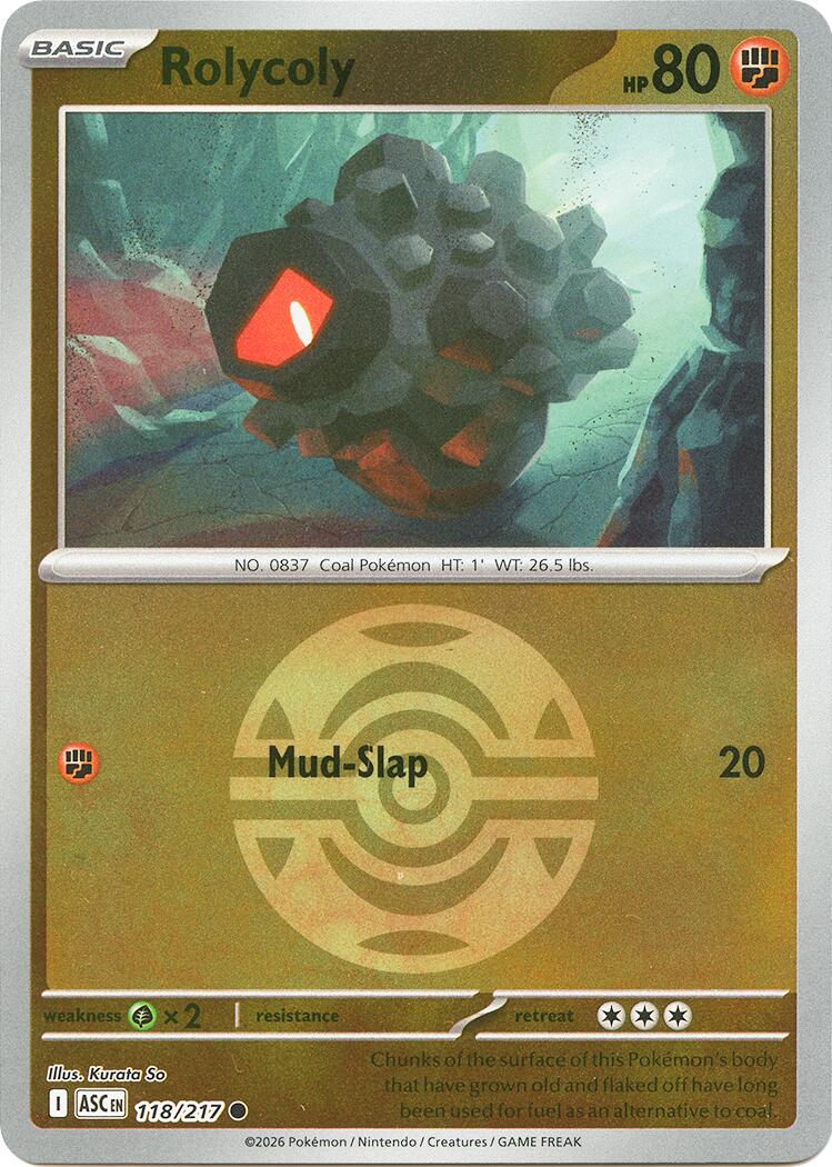 Rolycoly (118/217) (Dusk Ball) [Mega Evolution: Ascended Heroes] - The Mythic Store | 24h Order Processing