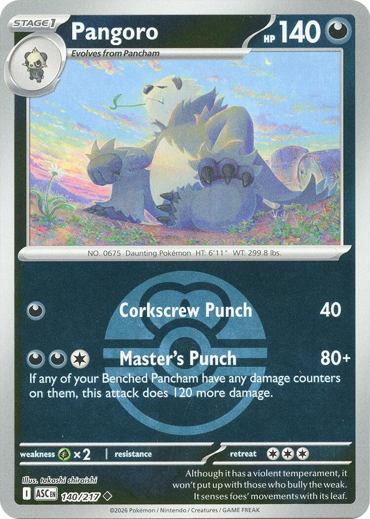 Pangoro (140/217) (Love Ball) [Mega Evolution: Ascended Heroes] - The Mythic Store | 24h Order Processing