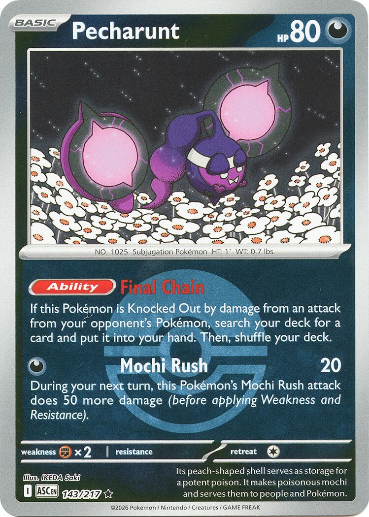 Pecharunt (143/217) (Poke Ball) [Mega Evolution: Ascended Heroes] - The Mythic Store | 24h Order Processing