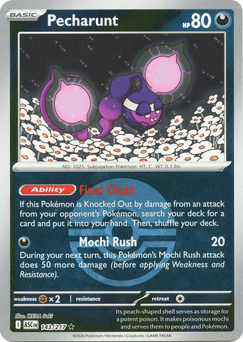 Pecharunt (143/217) (Poke Ball) [Mega Evolution: Ascended Heroes] - The Mythic Store | 24h Order Processing