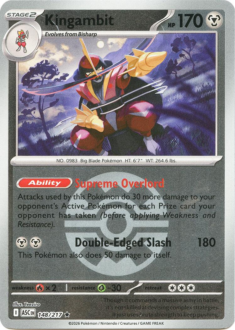Kingambit (148/217) (Quick Ball) [Mega Evolution: Ascended Heroes] - The Mythic Store | 24h Order Processing