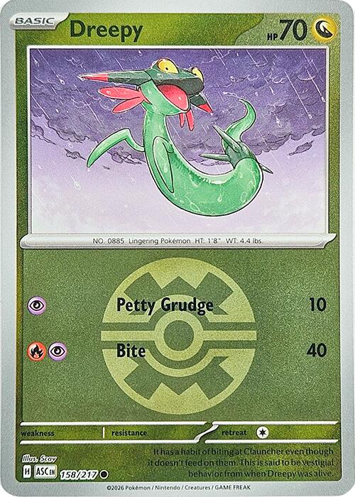 Dreepy (158/217) (Quick Ball) [Mega Evolution: Ascended Heroes] - The Mythic Store | 24h Order Processing