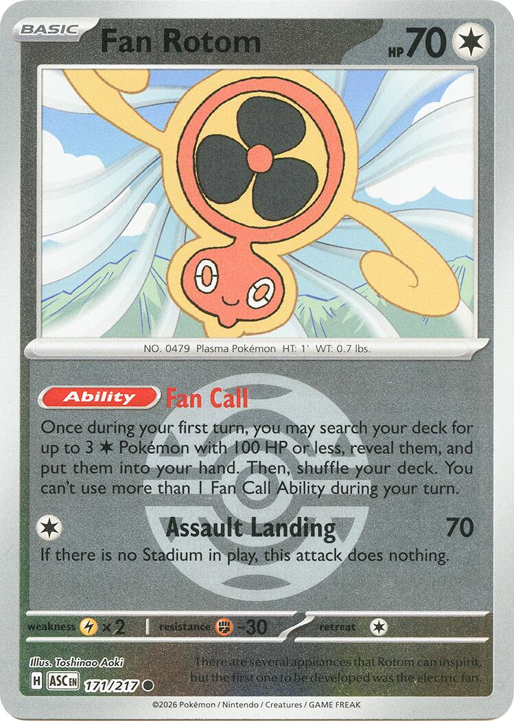 Fan Rotom (171/217) (Dusk Ball) [Mega Evolution: Ascended Heroes] - The Mythic Store | 24h Order Processing