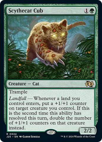 Scythecat Cub [Foundations Jumpstart] - The Mythic Store | 24h Order Processing