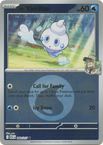 N's Vanillite (049/217) (Energy Symbol Pattern) [Mega Evolution: Ascended Heroes] - The Mythic Store | 24h Order Processing