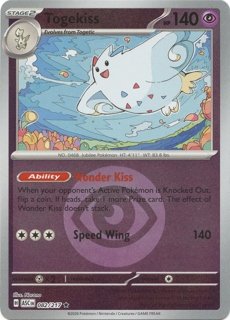 Togekiss (082/217) (Energy Symbol Pattern) [Mega Evolution: Ascended Heroes] - The Mythic Store | 24h Order Processing
