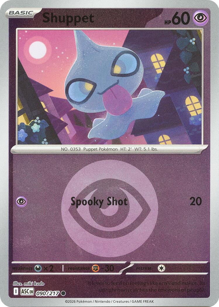 Shuppet (090/217) (Energy Symbol Pattern) [Mega Evolution: Ascended Heroes] - The Mythic Store | 24h Order Processing