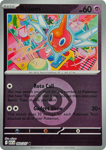 Rotom (092/217) (Energy Symbol Pattern) [Mega Evolution: Ascended Heroes] - The Mythic Store | 24h Order Processing