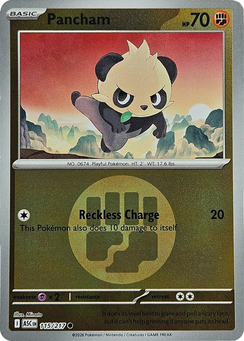 Pancham (115/217) (Energy Symbol Pattern) [Mega Evolution: Ascended Heroes] - The Mythic Store | 24h Order Processing