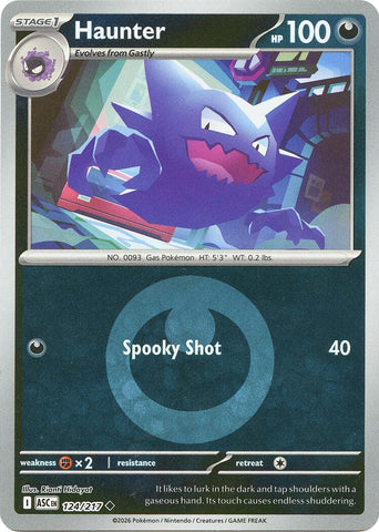Haunter (124/217) (Energy Symbol Pattern) [Mega Evolution: Ascended Heroes] - The Mythic Store | 24h Order Processing