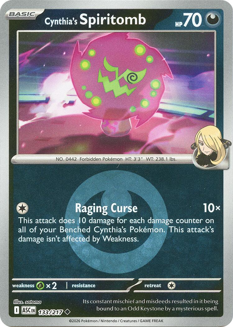 Cynthia's Spiritomb (133/217) (Energy Symbol Pattern) [Mega Evolution: Ascended Heroes] - The Mythic Store | 24h Order Processing