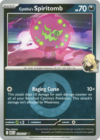 Cynthia's Spiritomb (133/217) (Energy Symbol Pattern) [Mega Evolution: Ascended Heroes] - The Mythic Store | 24h Order Processing