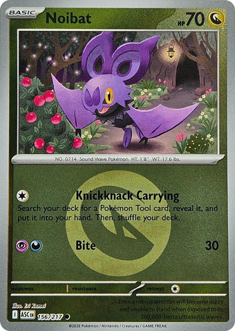 Noibat (156/217) (Energy Symbol Pattern) [Mega Evolution: Ascended Heroes] - The Mythic Store | 24h Order Processing