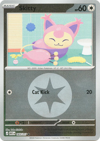 Skitty (165/217) (Energy Symbol Pattern) [Mega Evolution: Ascended Heroes] - The Mythic Store | 24h Order Processing