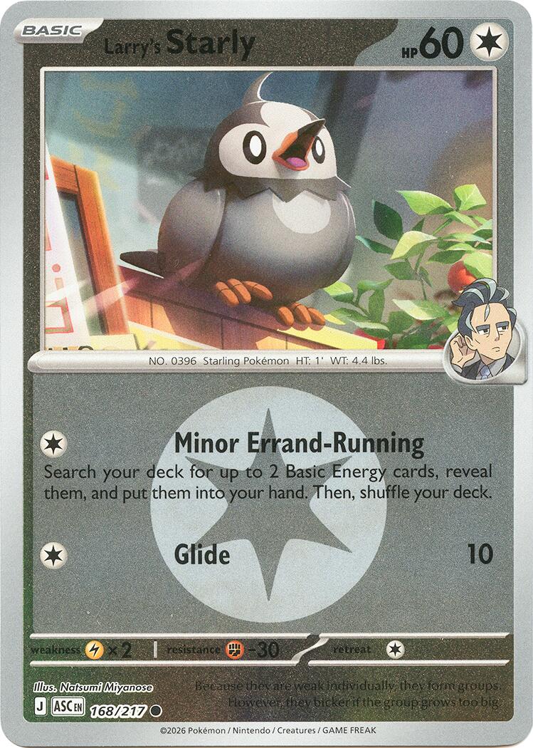 Larry's Starly (168/217) (Energy Symbol Pattern) [Mega Evolution: Ascended Heroes] - The Mythic Store | 24h Order Processing