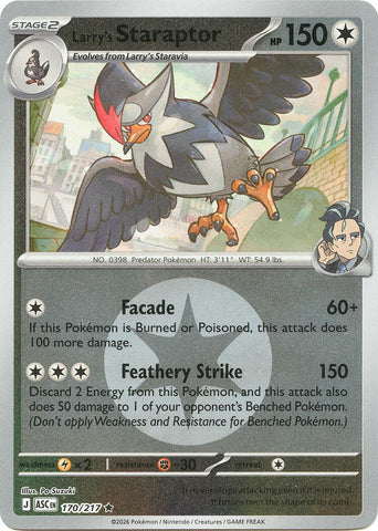 Larry's Staraptor (170/217) (Energy Symbol Pattern) [Mega Evolution: Ascended Heroes] - The Mythic Store | 24h Order Processing