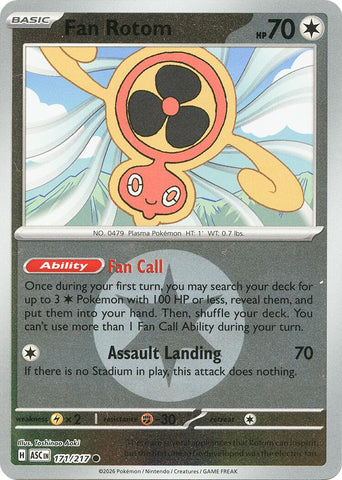 Fan Rotom (171/217) (Energy Symbol Pattern) [Mega Evolution: Ascended Heroes] - The Mythic Store | 24h Order Processing